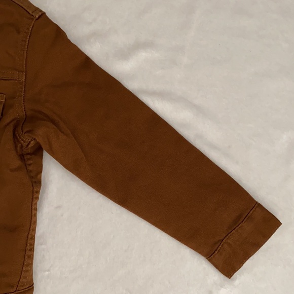 Gap Denim | Fall 2023 Sherpa Lined Icon Denim Jacket 778072 Bright Brown (5) - Picture 6 of 16